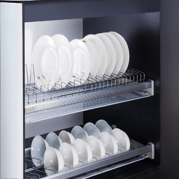 Giá Bát Đĩa Cố Định 2 Tầng Inox 304