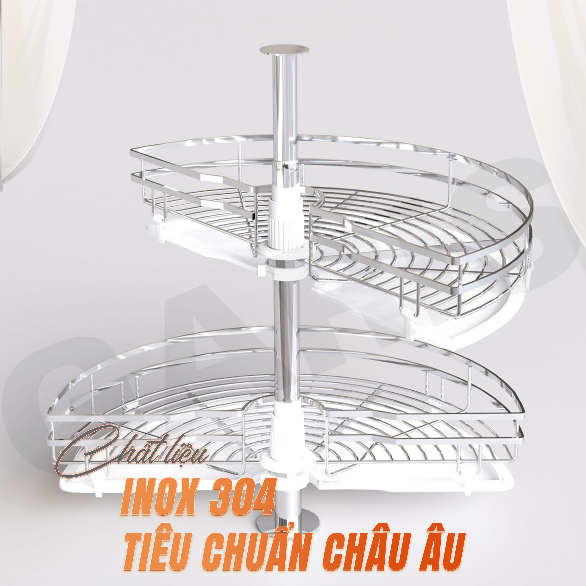Mâm Xoay 1/2 Inox 304 Cadler, Giải Pháp Thông Minh Cho Không Gian Bếp Hiện Đại Mâm Xoay 1/2 Inox 304 Cadler, Giải Pháp Thông Minh Cho Không Gian Bếp Hiện Đại