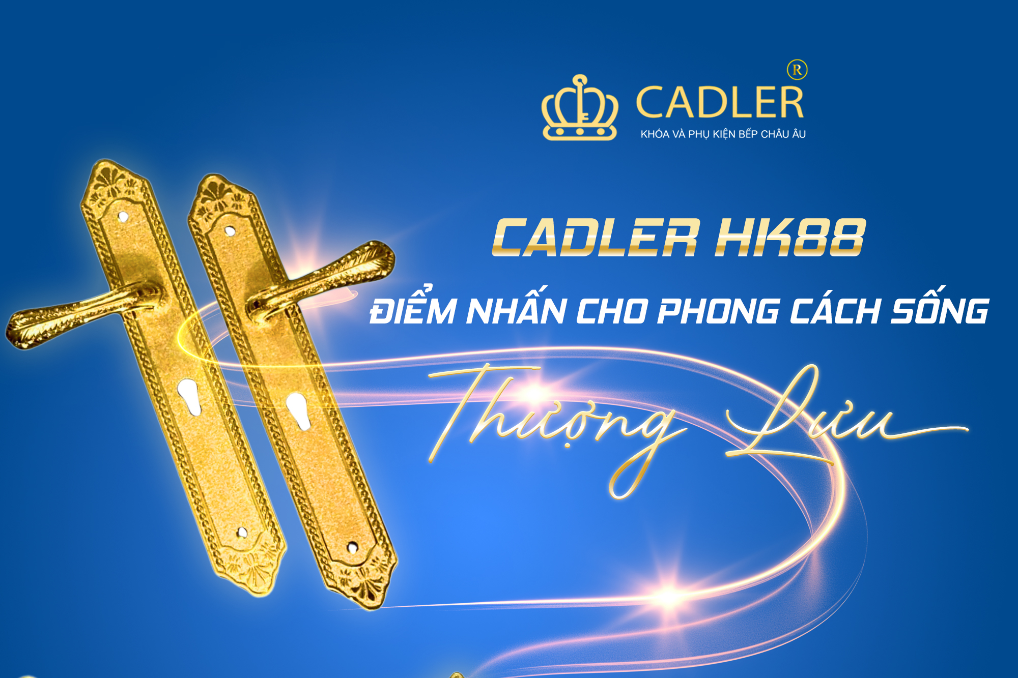 Khoá Cadler KH88, Khoá Tay Gạt Hợp Kim Cao Cấp Cho Không Gian Sống Sang Trọng