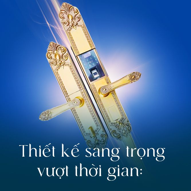 Khóa Vân Tay Cadler VT-111 Phong Cách Hoàng Gia Kết Hợp Công Nghệ Hiện Đại